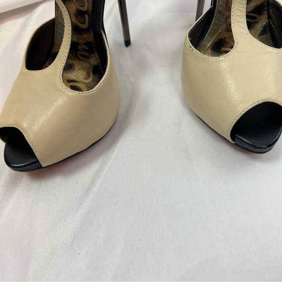 Sam Edelman Scarlett Nude and Black Spikey Heels, size 6 - Picture 4 of 8